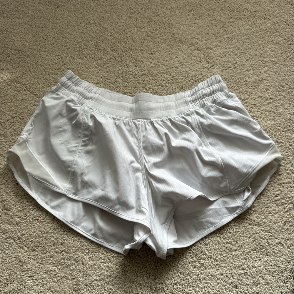 Lululemon Athletica White Women's Athletic Shorts
